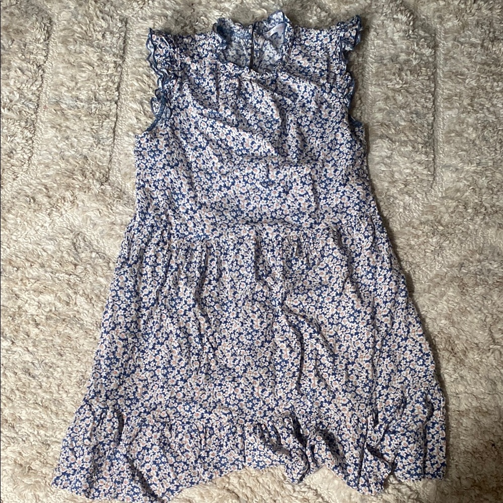 Floral Blue Mini Dress